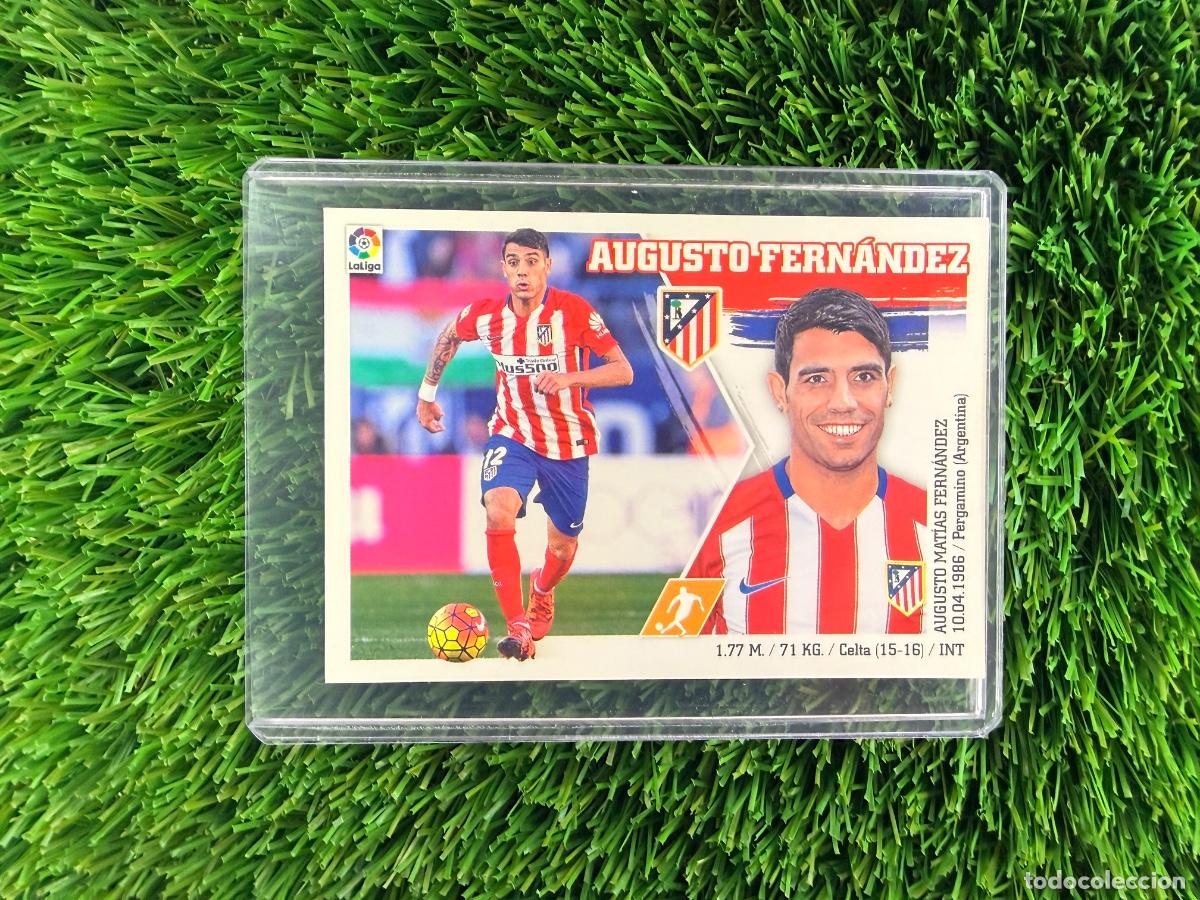 Cromos de f&uacute;tbol: N&ordm; 3 Augusto Fern&aacute;ndez Mercado de Invierno Atl&eacute;tico de Madrid Liga Este 15 16