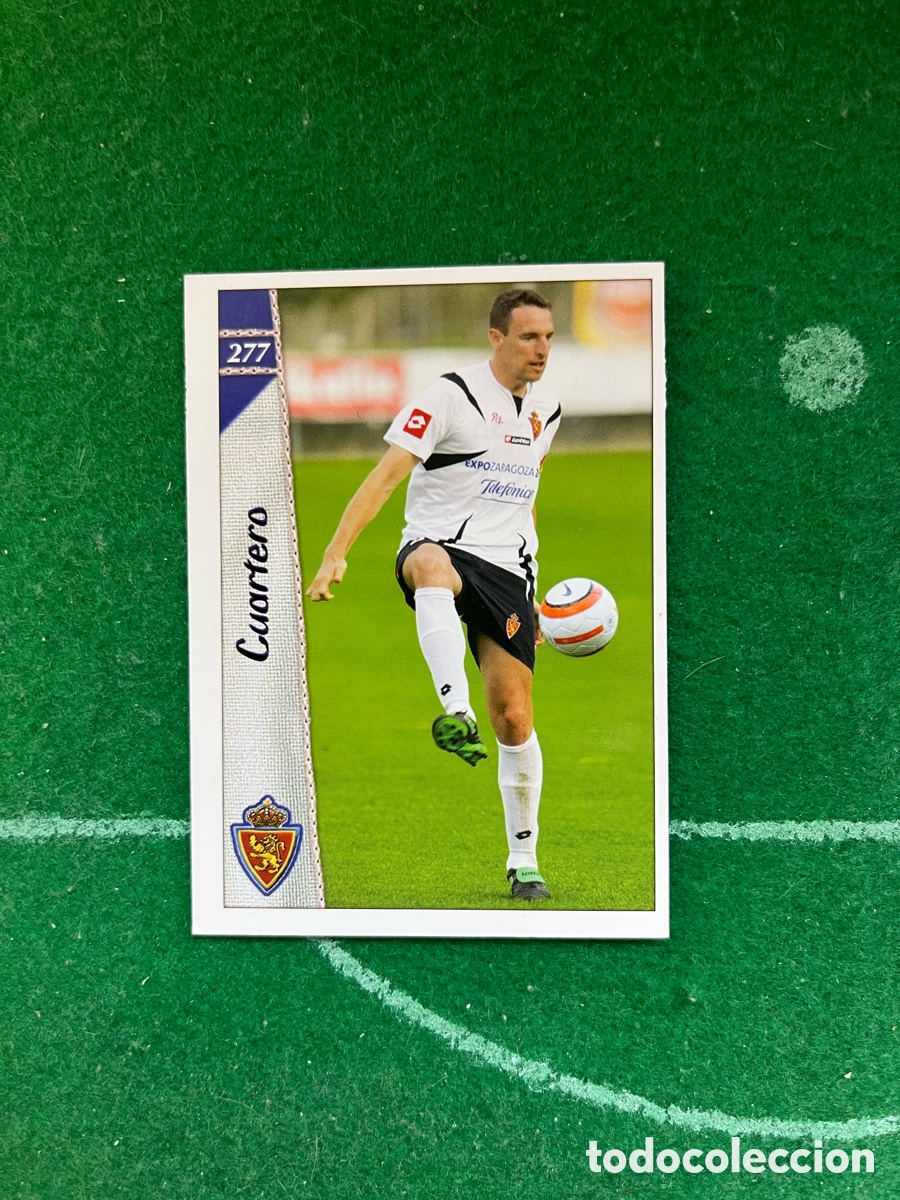 Football Stickers: 277 CUARTERO REAL ZARAGOZA LAS FICHAS DE LA LIGA 2006 2007 MUNDICROMO