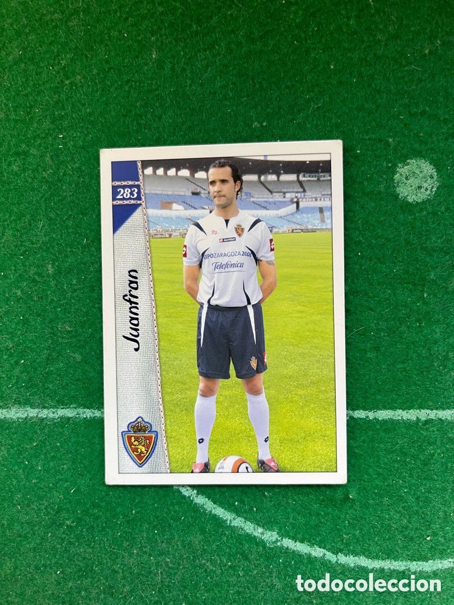 Football Stickers: 283 JUANFRAN REAL ZARAGOZA LAS FICHAS DE LA LIGA 2006 2007 MUNDICROMO