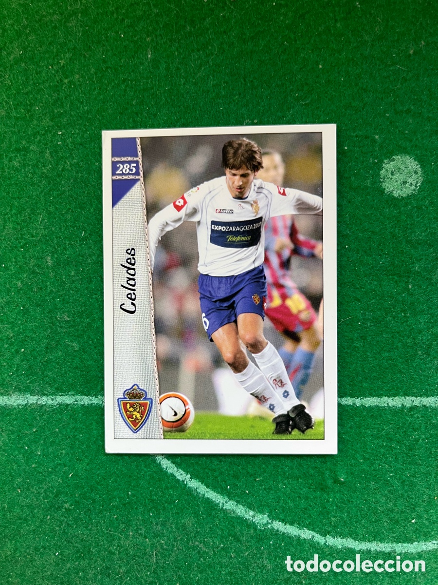 Cromos de f&uacute;tbol: 285 CELADES REAL ZARAGOZA LAS FICHAS DE LA LIGA 2006 2007 MUNDICROMO