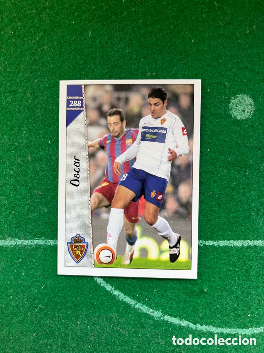 Cromos de f&uacute;tbol: 288 OSCAR REAL ZARAGOZA LAS FICHAS DE LA LIGA 2006 2007 MUNDICROMO