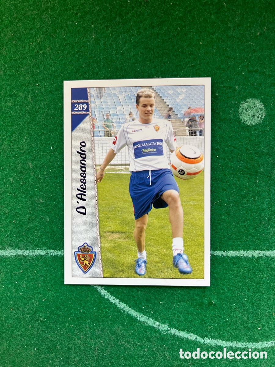 Cromos de f&uacute;tbol: 289 DALESSANDRO REAL ZARAGOZA LAS FICHAS DE LA LIGA 2006 2007 MUNDICROMO