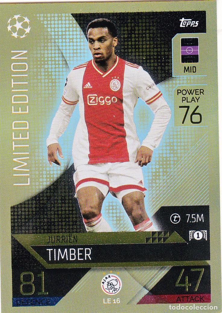 Cromos de f&uacute;tbol: TOPPS MATCH ATTAX * JURI&Euml;N TIMBER * LIMITED EDITION (A-14)