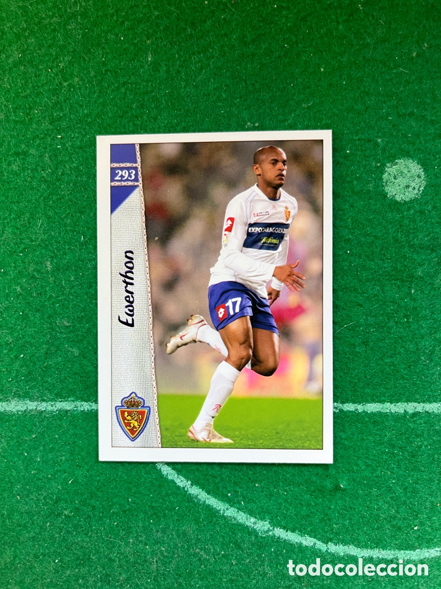 Cromos de f&uacute;tbol: 293 EWERTHON REAL ZARAGOZA LAS FICHAS DE LA LIGA 2006 2007 MUNDICROMO