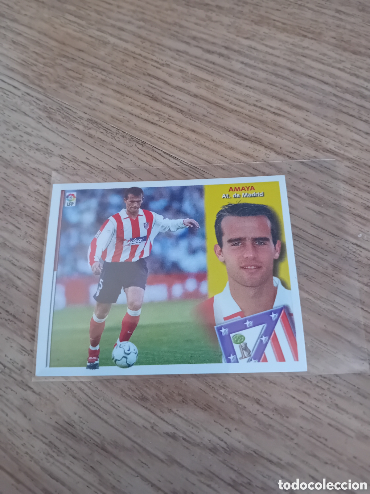 Cromos de f&uacute;tbol: Amaya Baja Atl&eacute;tico de Madrid 02 03 2002 2003 Este Panini
