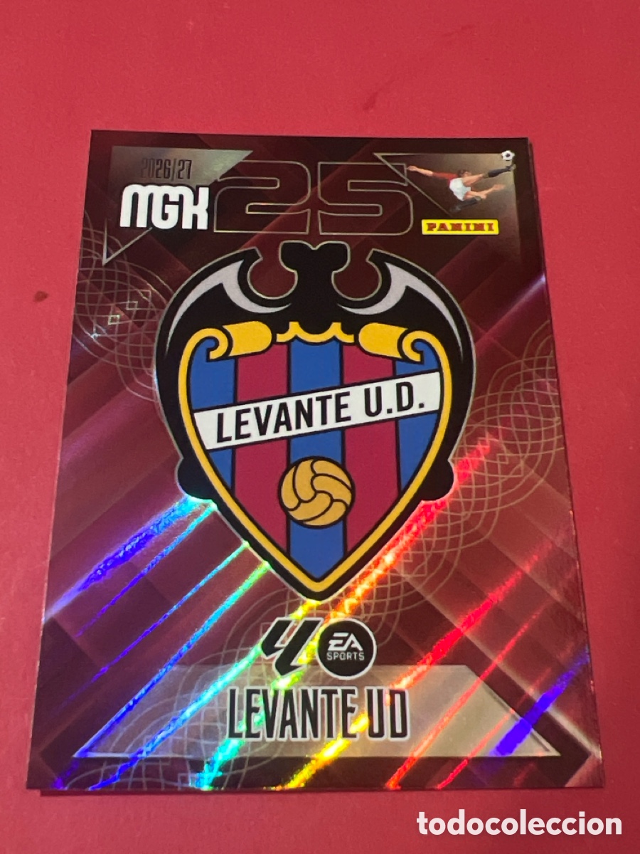 Cromos de f&uacute;tbol: C1681. 199 ESCUDO LEVANTE UD FICHAS ALBUM MEGACRACKS 2026 2027 MGK 26 27