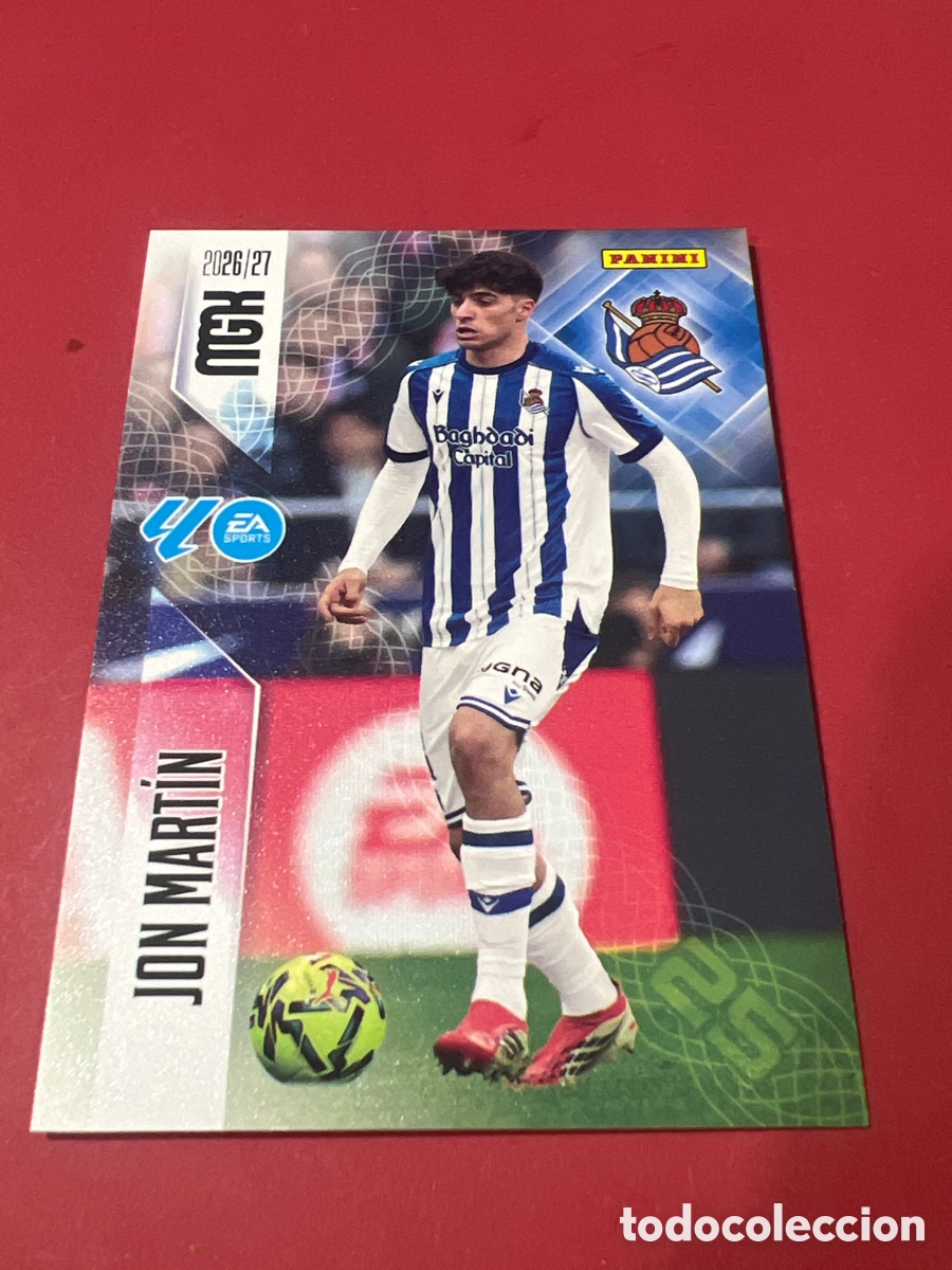 Cartes &agrave; collectionner de Football: C1688. 311 Jon Mart&iacute;n, Real Sociedad, Panini Megacracks MGK 2026 2027 26 27