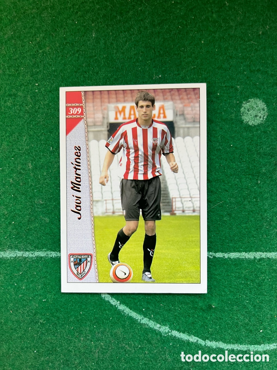 Football Stickers: 309 JAVI MART&Iacute;NEZ ATHLETIC DE BILBAO LAS FICHAS DE LA LIGA 2006 2007 MUNDICROMO