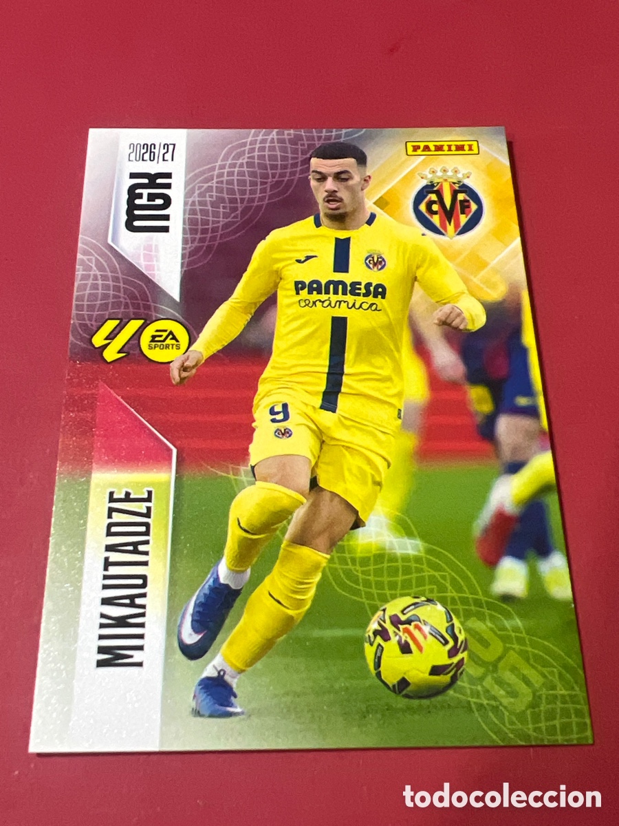 Cromos de f&uacute;tbol: C1691. MGK 2026/27 MEGACRACKS PANINI. #376 MIKAUTADZE. VILLARREAL CF.