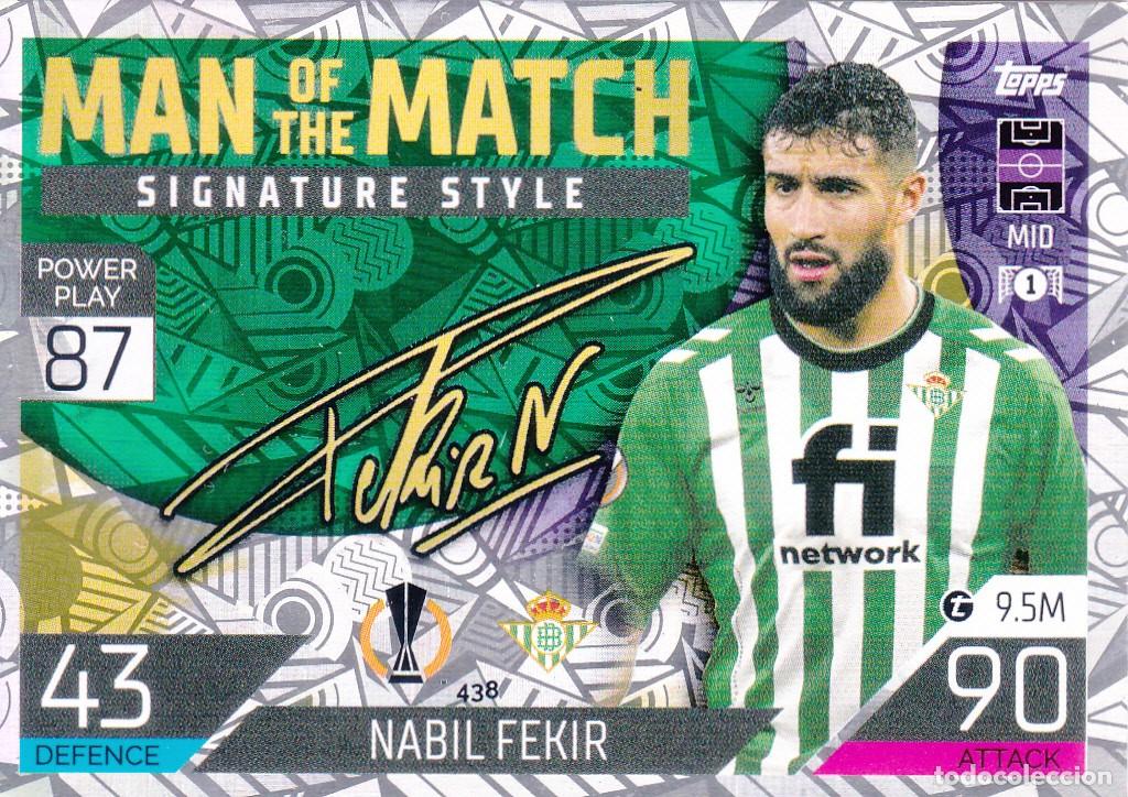 Cromos de f&uacute;tbol: TOPPS MATCH ATTAX * NABIL FEKIR * SIGNATURE STYLE (A-14)