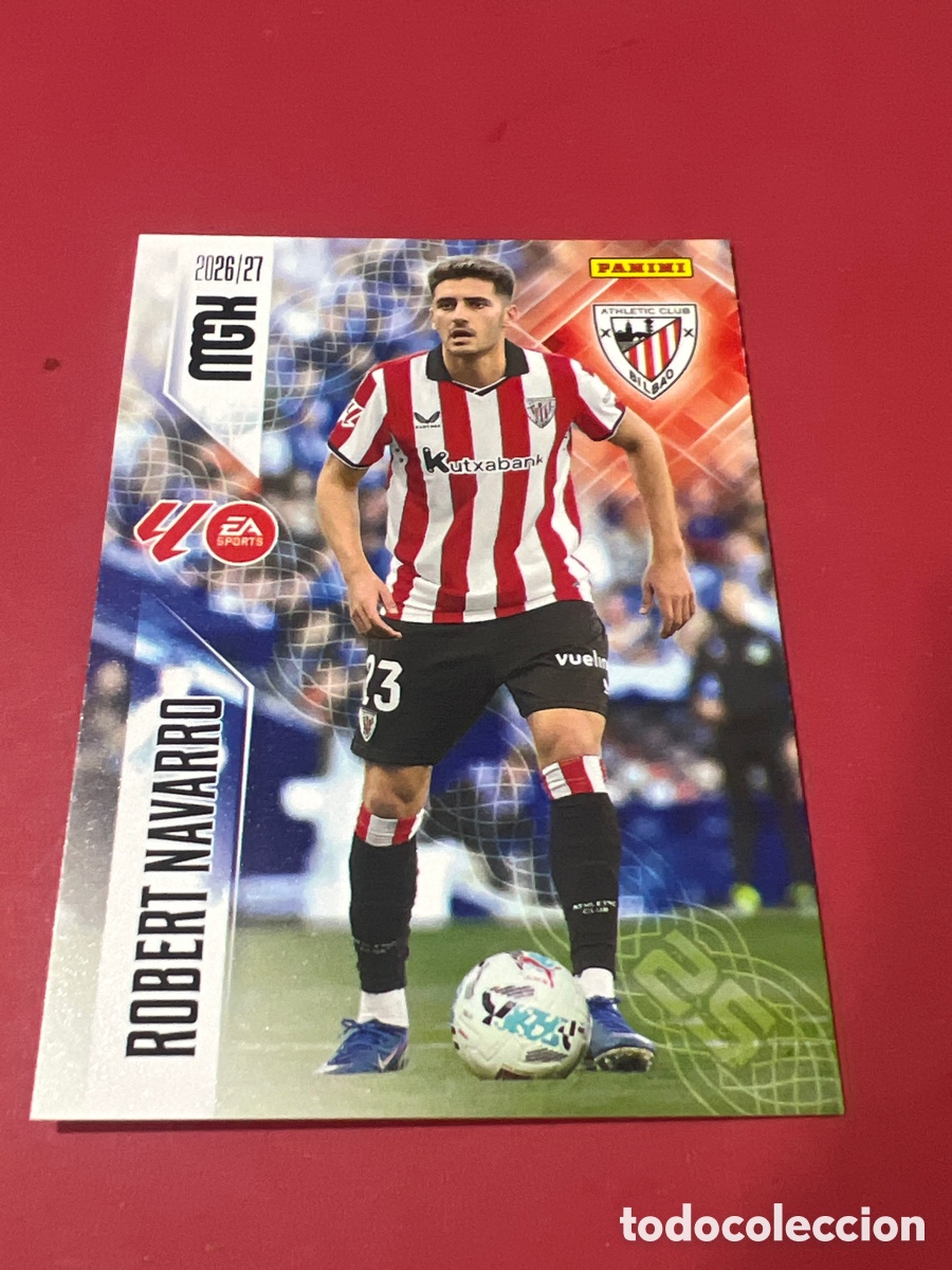 Cromos de f&uacute;tbol: C1692. MGK 2026/27 MEGACRACKS PANINI. #51 ROBERT NAVARRO. ATH BILBAO.