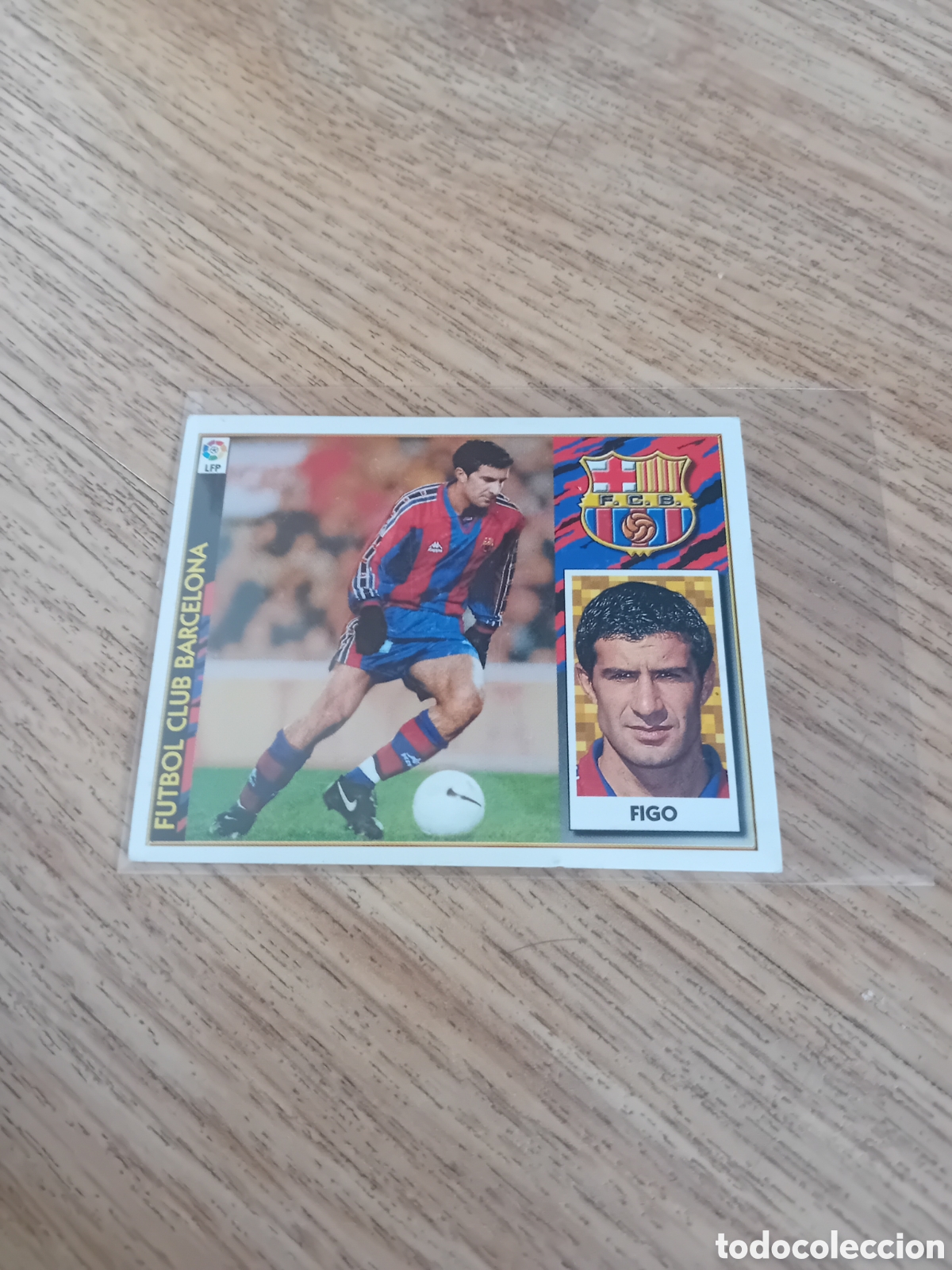 Cromos de f&uacute;tbol: Figo Barcelona 97 98 1997 1998 Este Panini