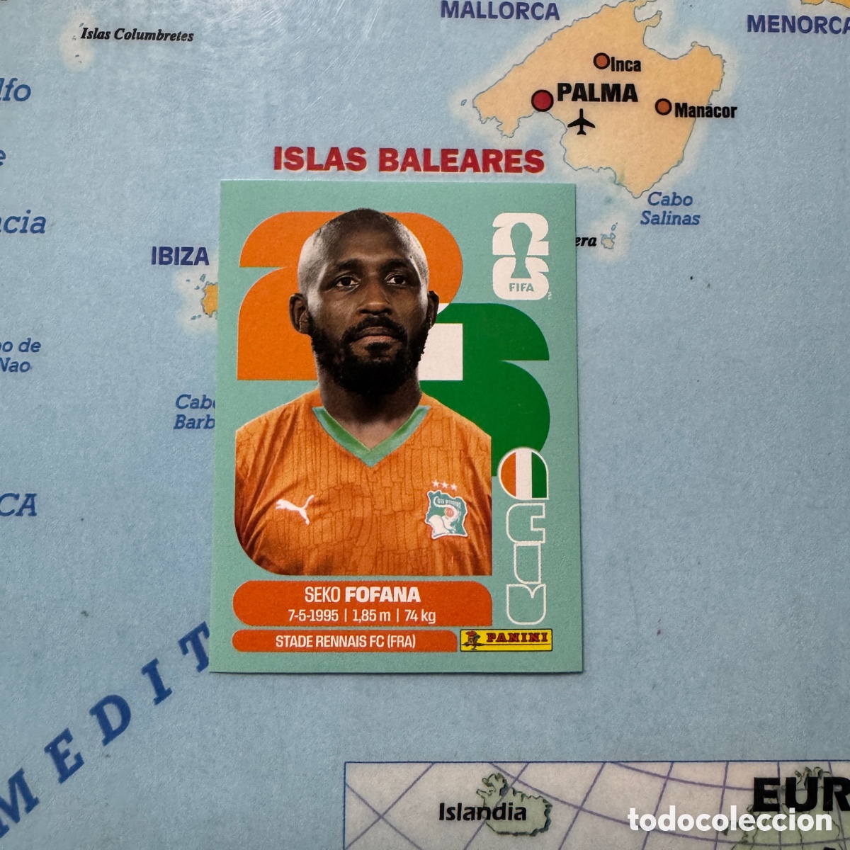 Football Stickers: Costa de Marfil n&uacute;mero 11 cromo panini Mundial Fifa World Cup 2026