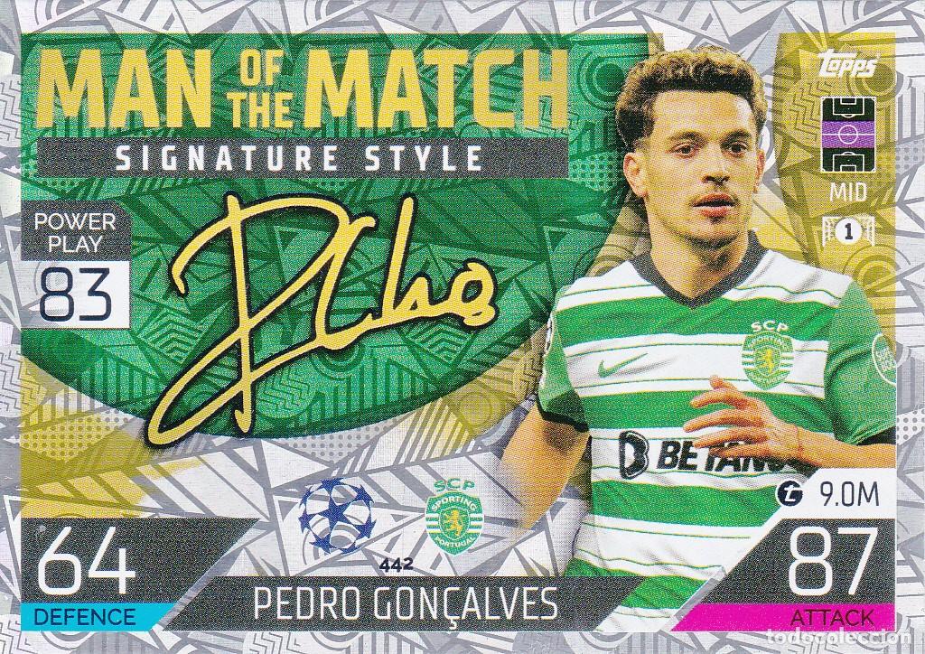 Football Stickers: TOPPS MATCH ATTAX * PEDRO GON&Ccedil;ALVES * SIGNATURE STYLE (A-14)