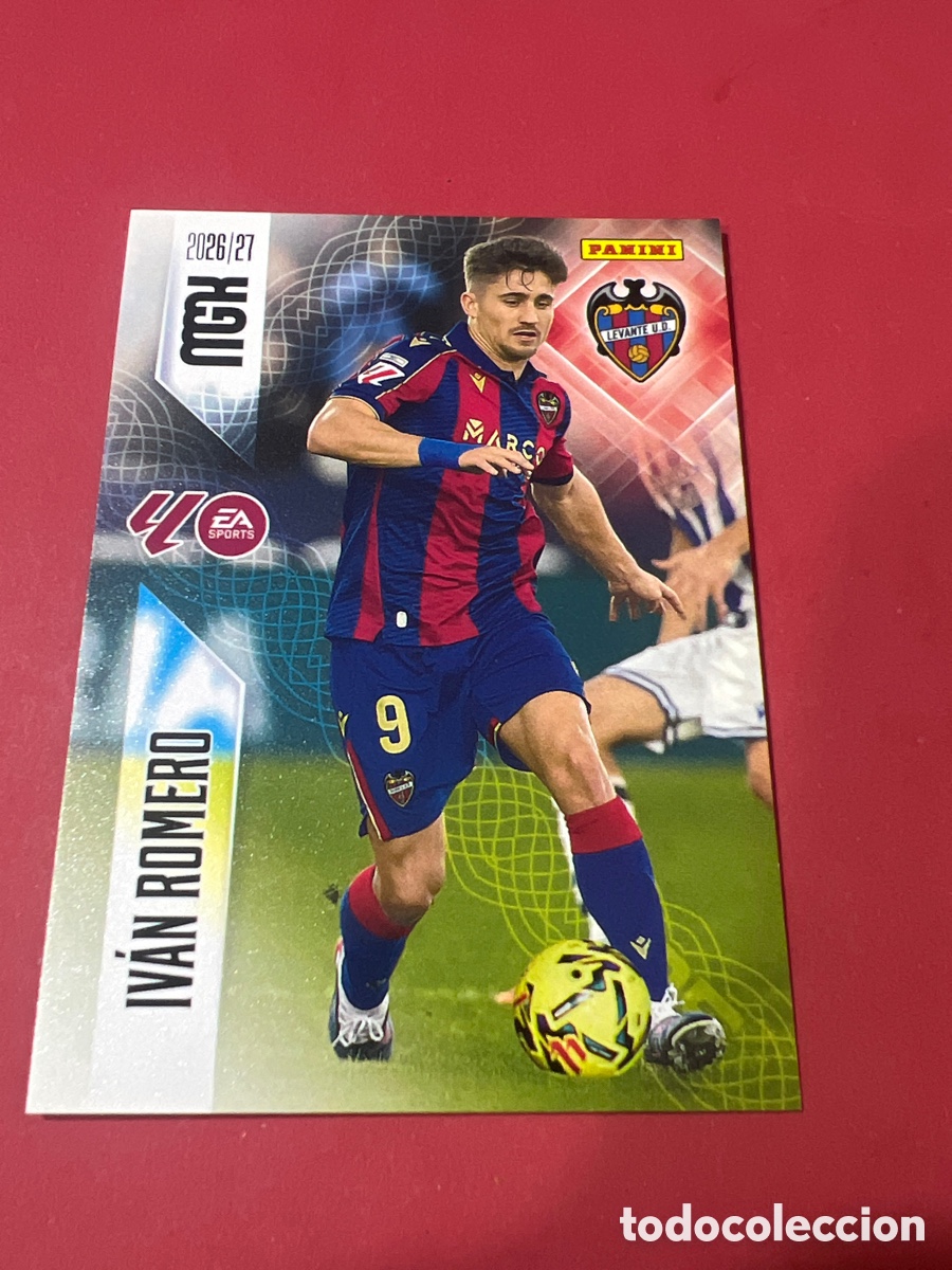 Cromos de f&uacute;tbol: C1696. MGK 2026/27 MEGACRACKS PANINI. #214 IV&Aacute;N ROMERO. LEVANTE UD.