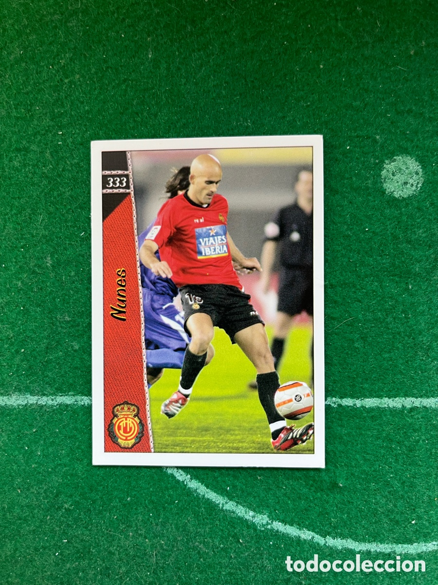Cromos de f&uacute;tbol: 333 NUNES MALLORCA LAS FICHAS DE LA LIGA 2006 2007 MUNDICROMO