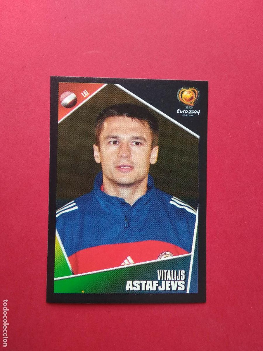 Cromos de f&uacute;tbol: PANINI EURO 2004 PORTUGAL EUROCOPA 04 CROMO NUNCA PEGADO LETONIA N&ordm; 262 ASTAFJEVS