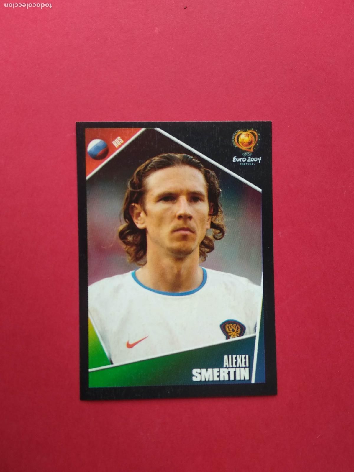 Cromos de f&uacute;tbol: PANINI EURO 2004 PORTUGAL EUROCOPA 04 CROMO NUNCA PEGADO RUSIA N&ordm; 58 SMERTIN