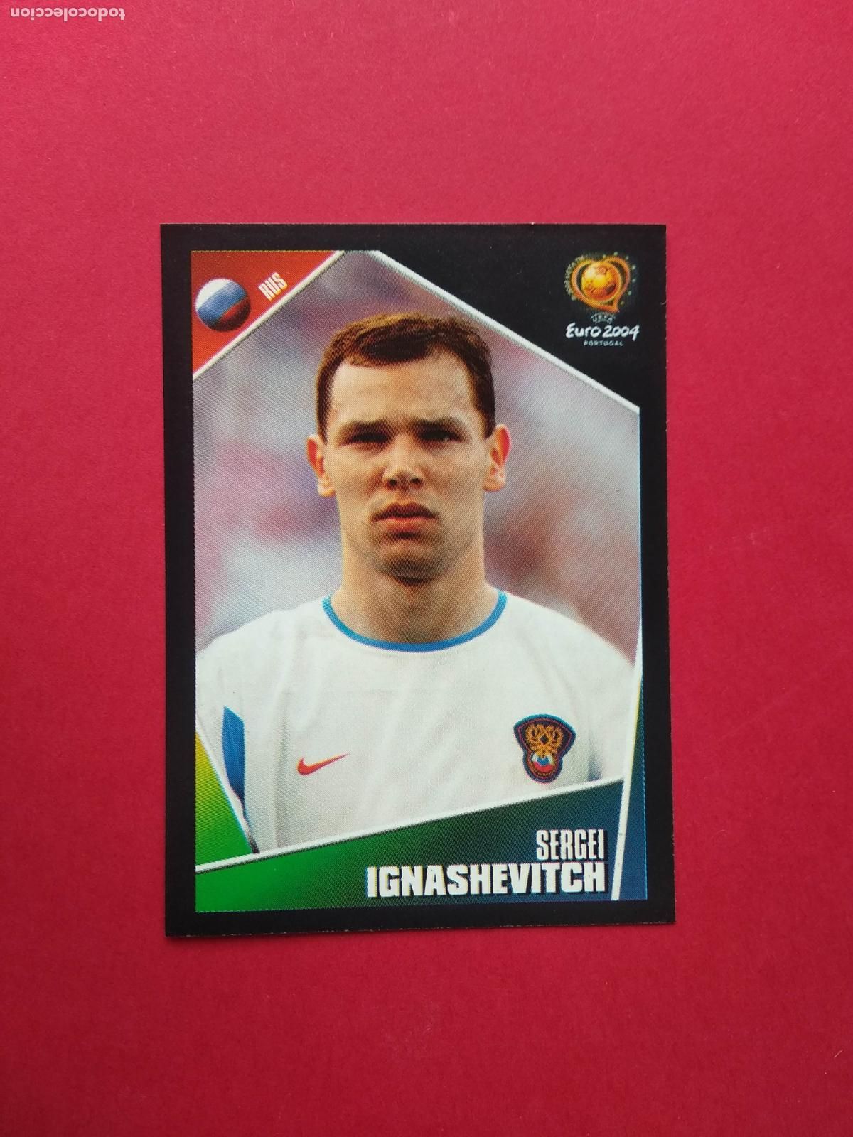 Cromos de f&uacute;tbol: PANINI EURO 2004 PORTUGAL EUROCOPA 04 CROMO NUNCA PEGADO RUSIA N&ordm; 54 IGNASHEVITCH