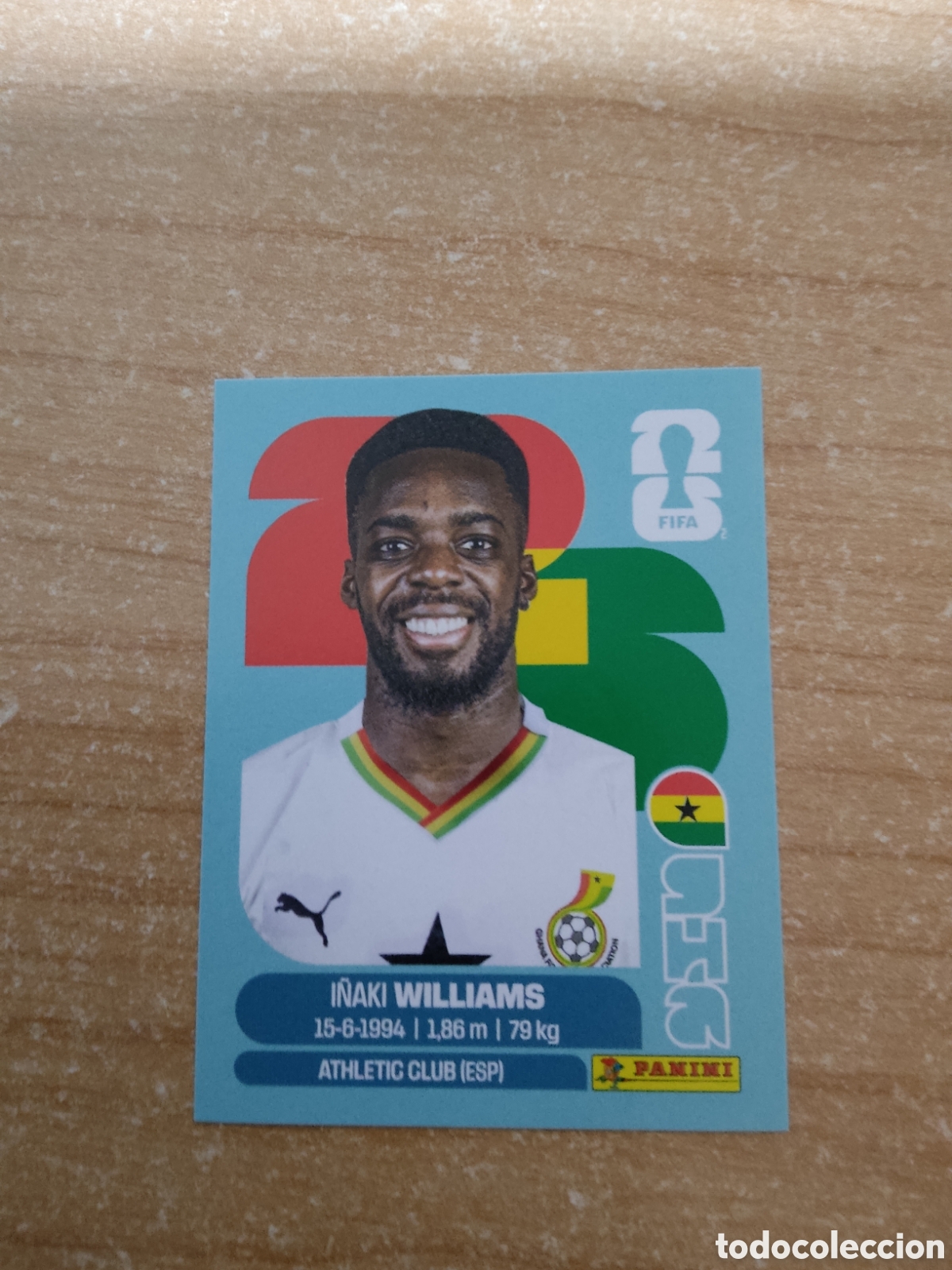 Cromos de f&uacute;tbol: 15 I&Ntilde;AKI WILLIAMS GHANA FIFA WORLD CUP 2026