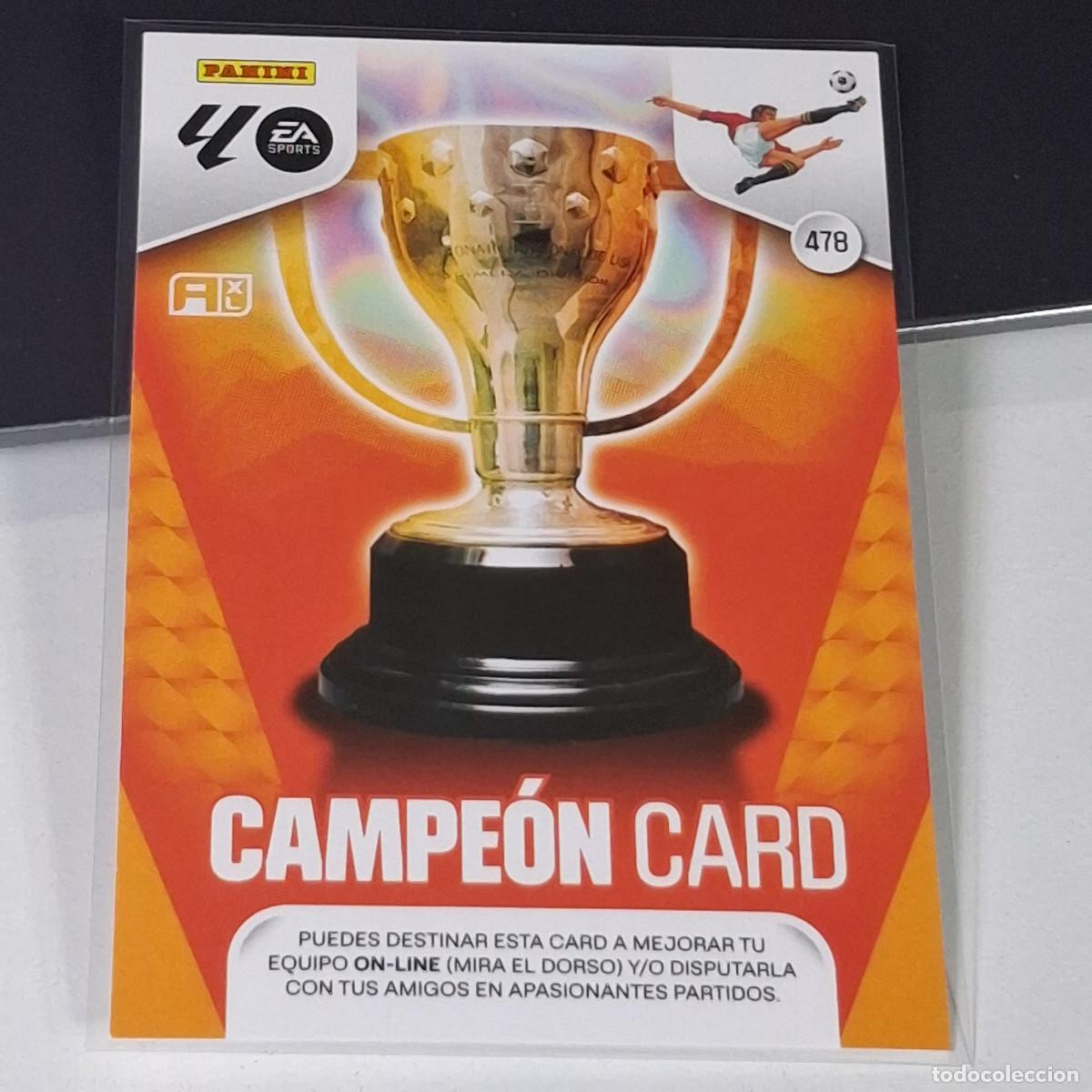 Cromos de f&uacute;tbol: D7 478 CAMPEON CARD LIGA ADRENALYN XL 2025 2026 25 26 PANINI