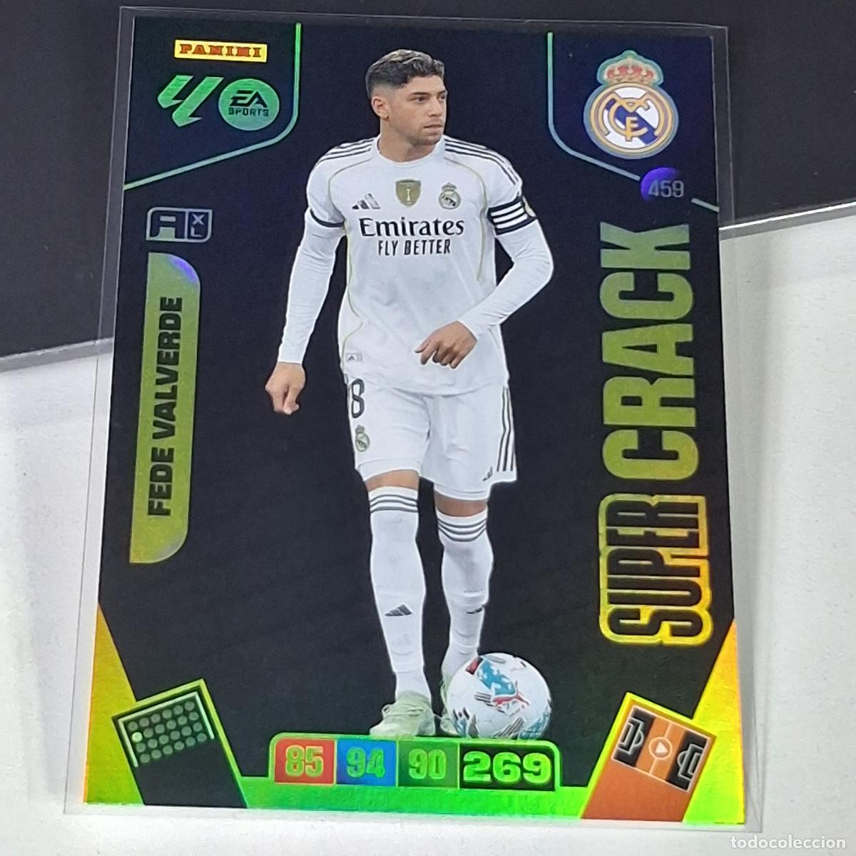 Fu&szlig;ball-Sticker: D7 459 FEDE VALVERDE REAL MADRID SUPER CRACK CARD LIGA ADRENALYN XL 2025 2026 25 26 PANINI