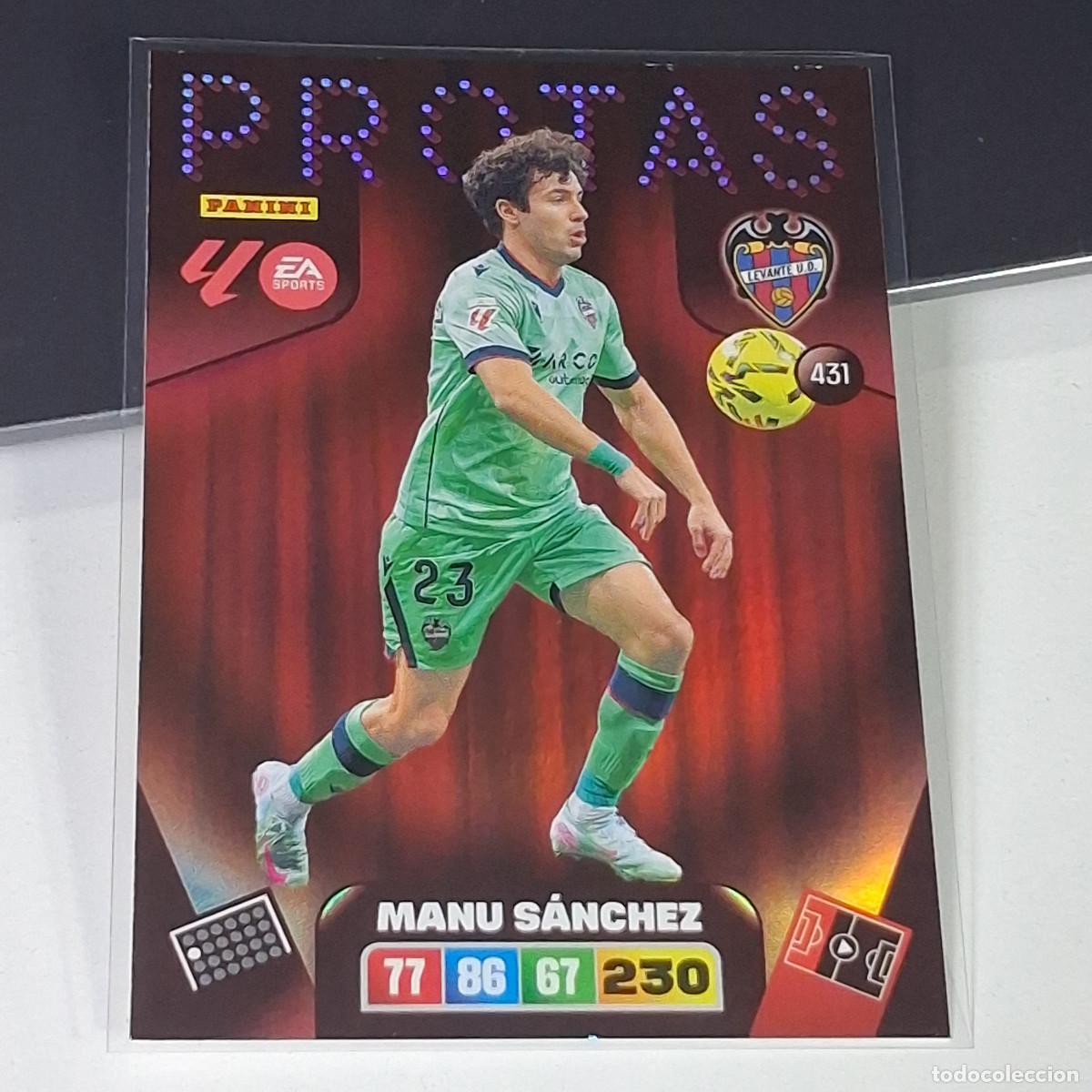 Figurine di Calcio: D7 431 MANU S&Aacute;NCHEZ PROTAS DEL LEVANTE CARD LIGA ADRENALYN XL 2025 2026 25 26 PANINI