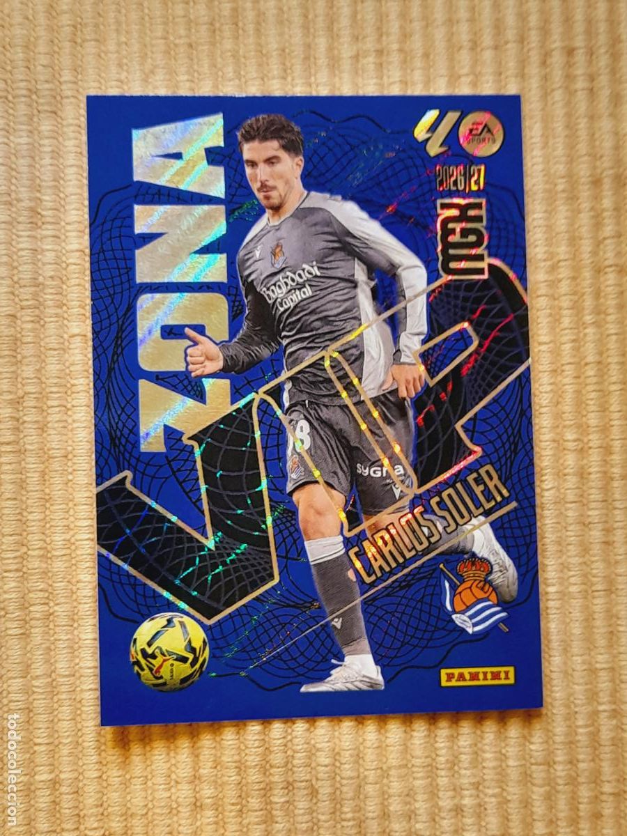 Cromos de f&uacute;tbol: CARD 390 CARLOS SOLER (ZONA VIP) REAL SOCIEDAD LIGA 26-27 2026 2027 MEGACRACKS. MGK