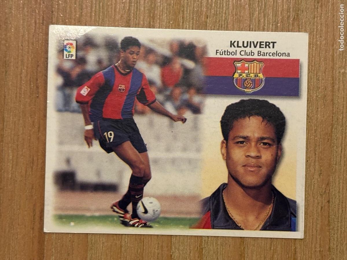 Figurine di Calcio: 37. CROMO Barcelona KLUIVERT Ediciones Este Liga 1999-00 99-00 1999-2000 SIN PEGAR