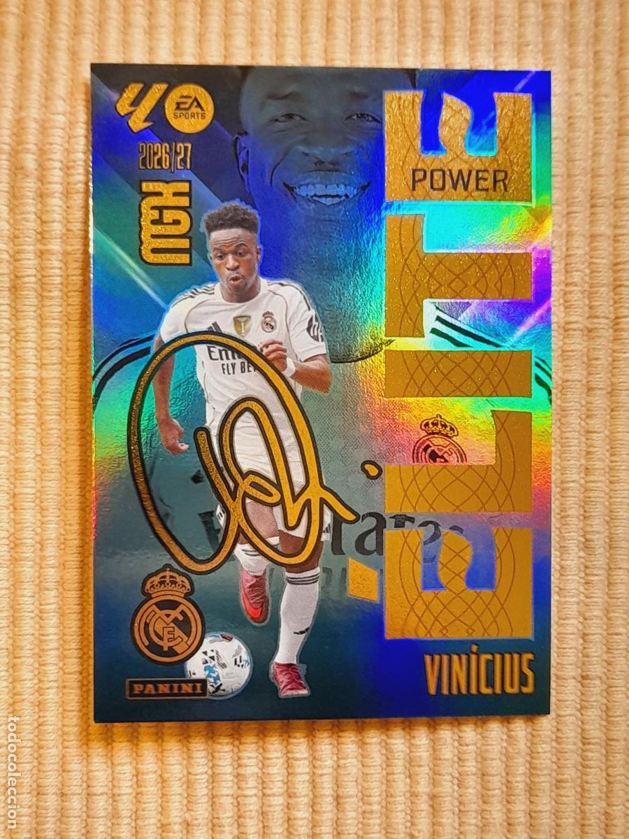 Fu&szlig;ball-Sticker: CARD 18P (18 P) VINICIUS (ELITE POWER) REAL MADRID LIGA 26-27 2026 2027 MEGACRACKS. MGK
