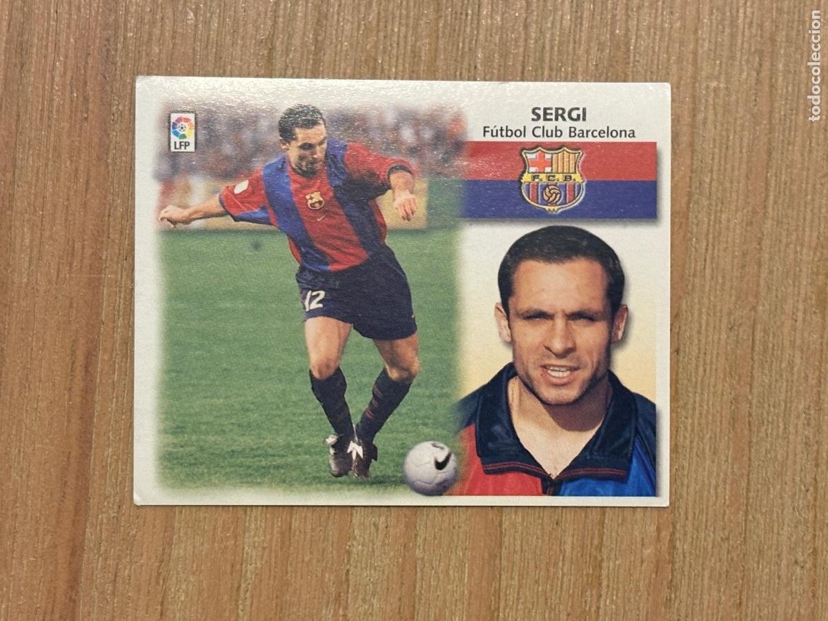 Cromos de f&uacute;tbol: 37. CROMO Barcelona SERGI Ediciones Este Liga 1999-00 99-00 1999-2000 SIN PEGAR