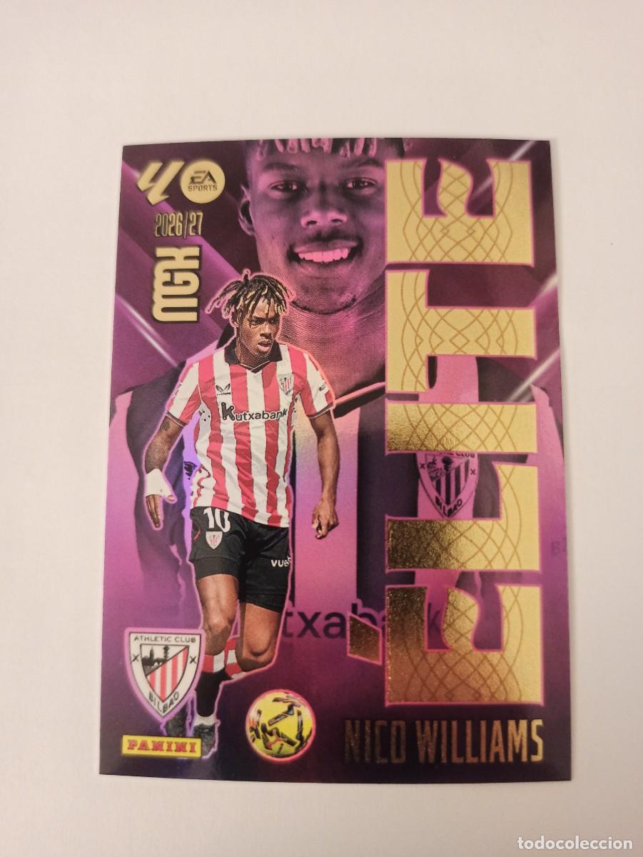 Figurine di Calcio: Nico Williams 12 - Ath. Bilbao - ELITE - MEGACRACKS 2026 2027 - 26 27 - MGK - PANINI