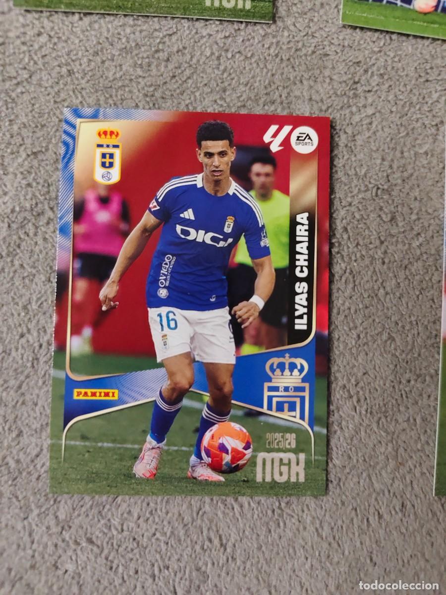 Cromos de f&uacute;tbol: 286 MEGACRACKS MGK 25 26 ILYAS CHAIRA REAL OVIEDO BASE CARD LALIGA PANINI LA LIGA 2025 2026