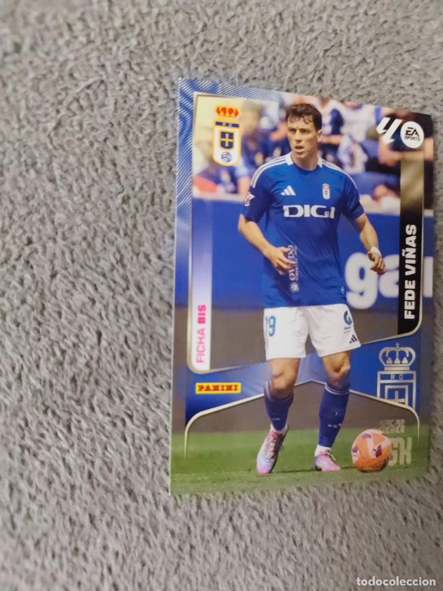 Cromos de f&uacute;tbol: 288 BIS MEGACRACKS MGK 25 26 FEDE VI&Ntilde;AS REAL OVIEDO FICHA LALIGA PANINI LA LIGA 2025 2026