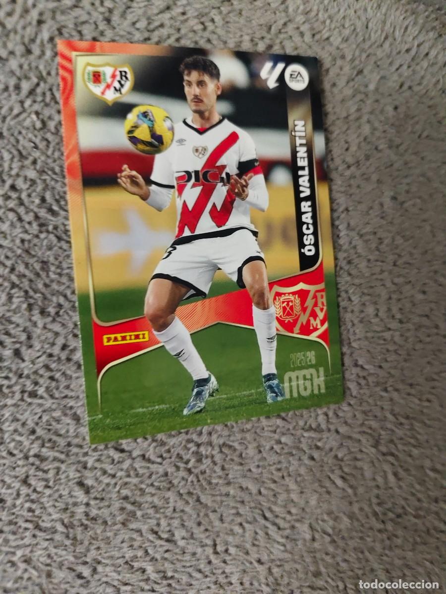Cromos de f&uacute;tbol: 299 MEGACRACKS MGK 25 26 &Oacute;SCAR VALENT&Iacute;N RAYO VALLECANO BASE CARD LALIGA PANINI LA LIGA 2025 2026