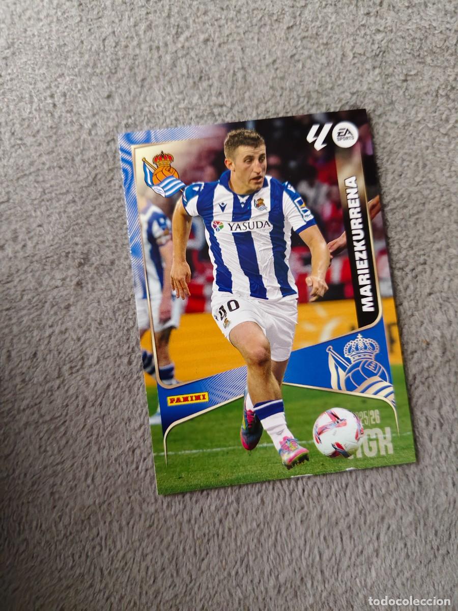 Cromos de f&uacute;tbol: 324 MEGACRACKS MGK 25 26 MARIEZKURRENA REAL SOCIEDAD BASE CARD LALIGA PANINI LA LIGA 2025 2026