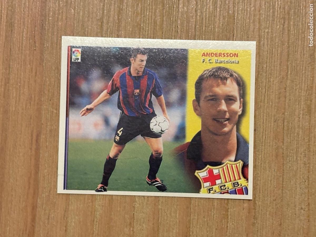 Cromos de f&uacute;tbol: 37. CROMO STICKER LIGA ESTE 02-03 2002-2003 FC BARCELONA ANDERSSON SIN PEGAR
