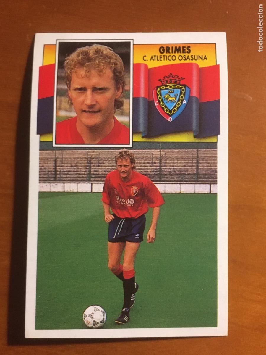 Cromos de f&uacute;tbol: grimes osasuna coloca liga futbol 90 91 1990 1991 nunca pegado nuevo de sobre