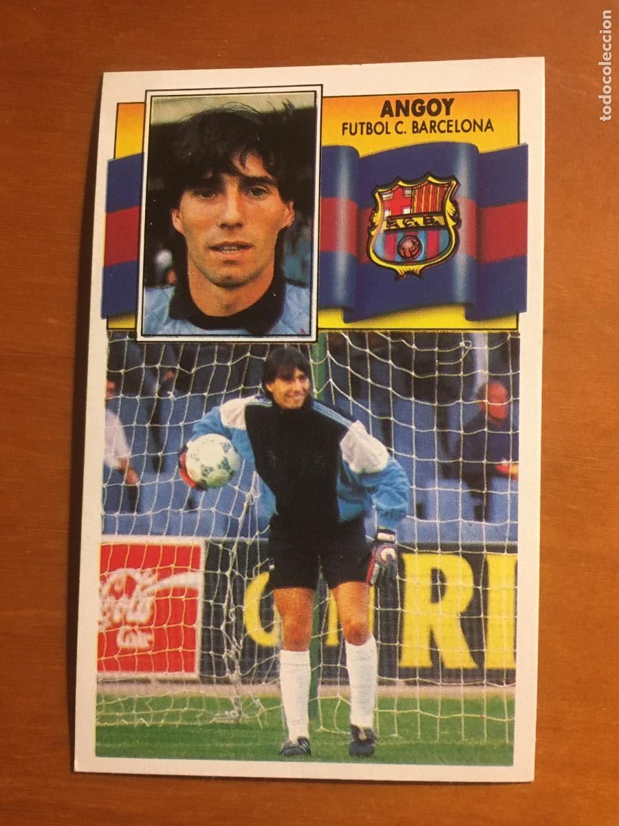 Cromos de f&uacute;tbol: angoy barcelona coloca liga futbol 90 91 1990 1991 ediciones este nunca pegado nuevo de sobre