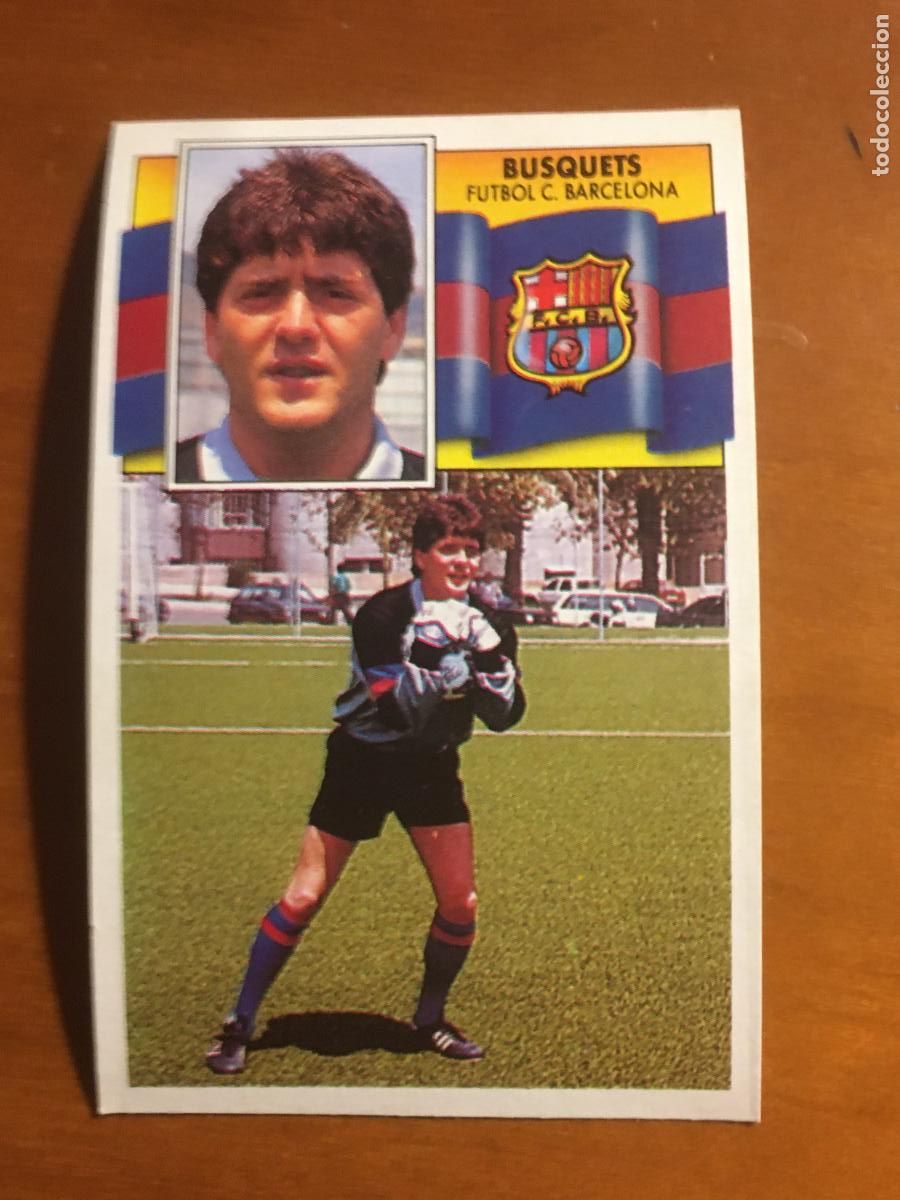 Cromos de f&uacute;tbol: busquets barcelona coloca liga futbol 90 91 1990 1991 ediciones este nunca pegado nuevo de sobre