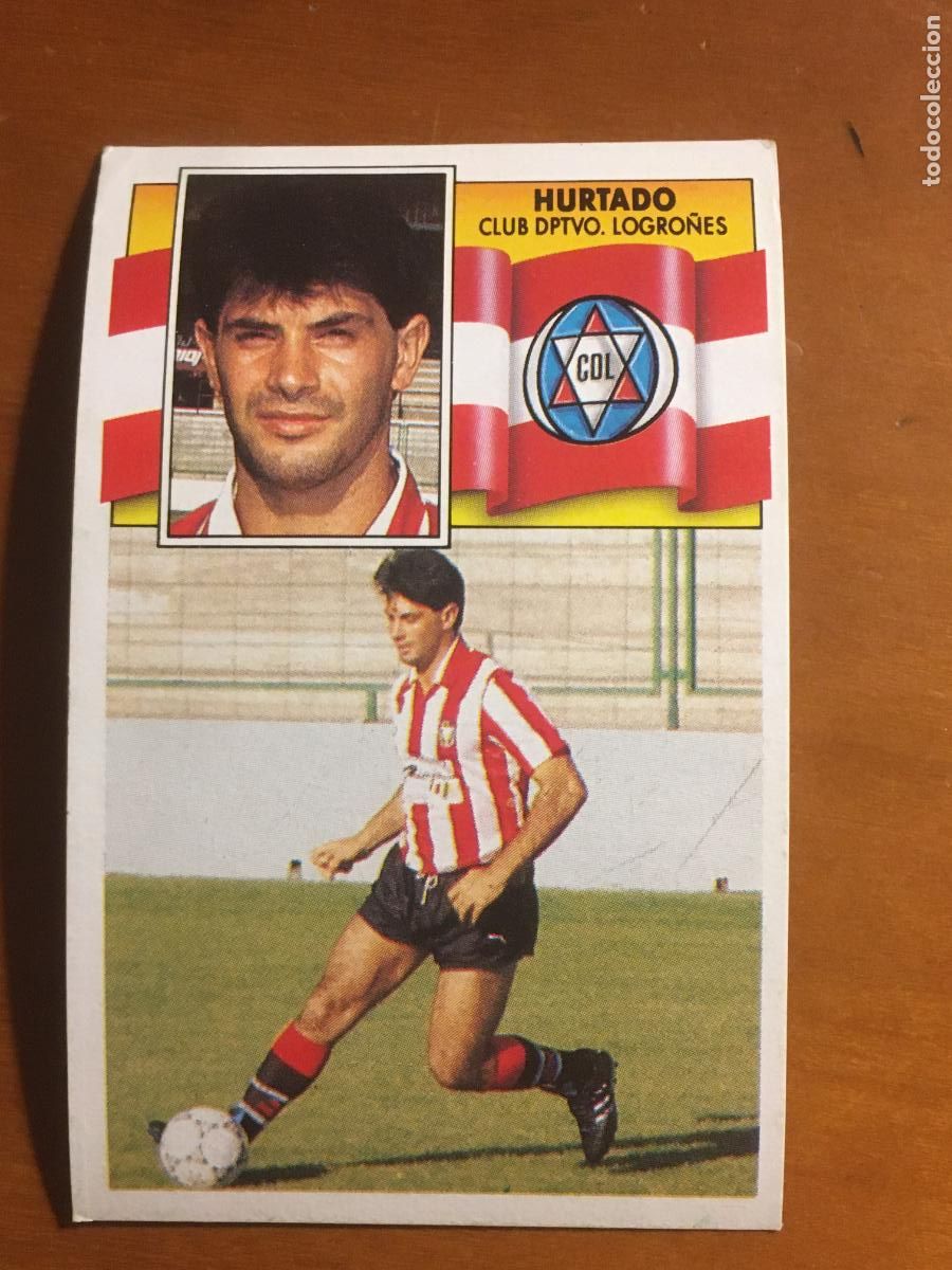 Cromos de f&uacute;tbol: hurtado logro&ntilde;es coloca liga futbol 90 91 1990 1991 ediciones este nunca pegado nuevo de sobre