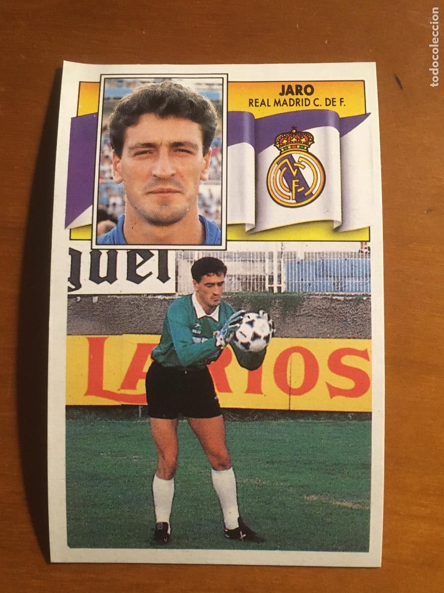 Cromos de f&uacute;tbol: jaro real madrid fichaje 16 liga futbol 90 91 1990 1991 ediciones este nunca pegado nuevo de sobre