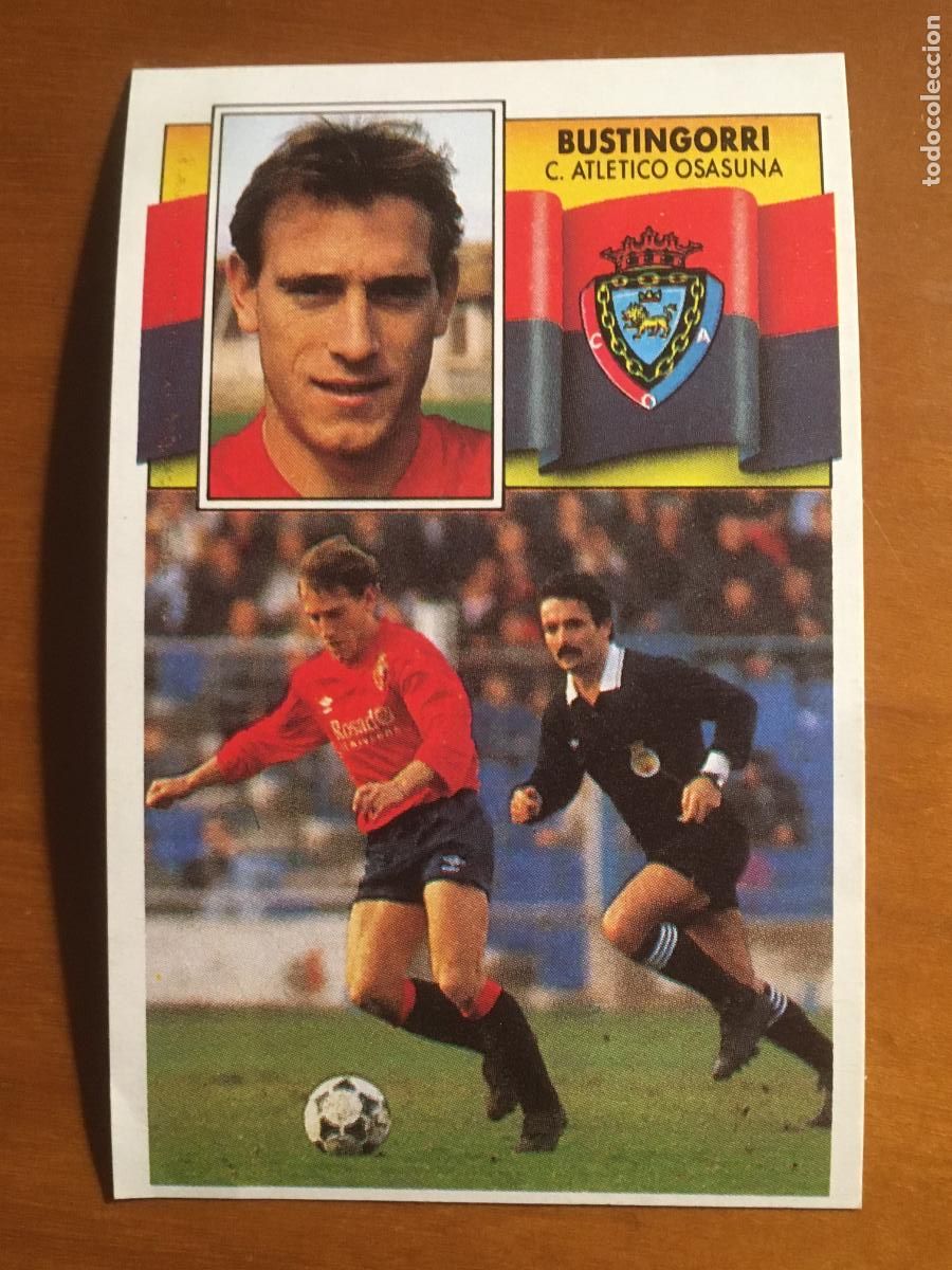 Cromos de f&uacute;tbol: bustingorri osasuna fichaje 6 liga futbol 90 91 1990 1991 ediciones este nunca pegado nuevo de sobre