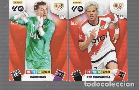 Cromos de f&uacute;tbol: CINCO CROMO LA LIGA A&Ntilde;O 2025 - 2026 XL ADRENALYN Y PANINI RAYO N&ordm;275 -278 -284 -285 -288