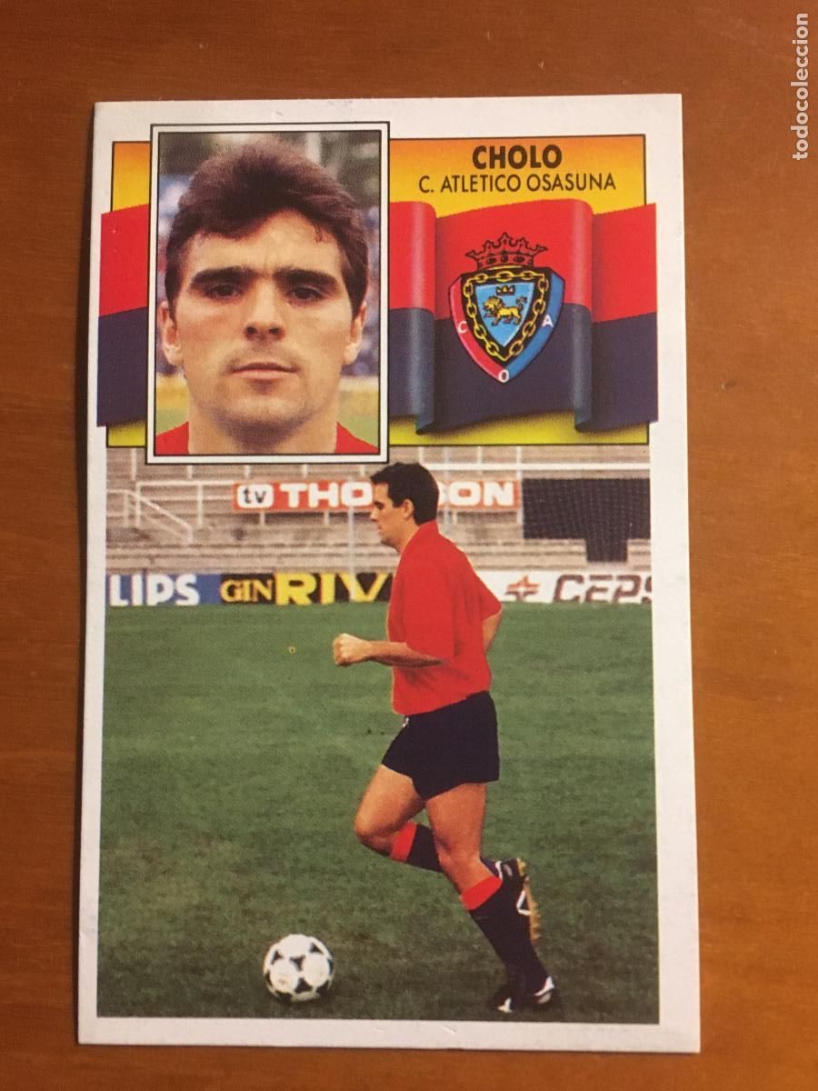 Cromos de f&uacute;tbol: cholo osasuna fichaje 9 liga 90 91 1990 1991 ediciones este nunca pegado nuevo de sobre