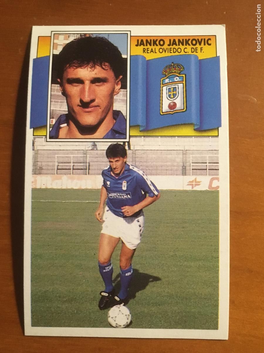Cromos de f&uacute;tbol: jankovic oviedo fichaje 25 liga 90 91 1990 1991 ediciones este nunca pegado nuevo de sobre