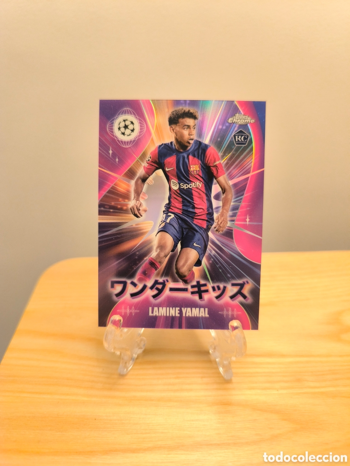Cromos de f&uacute;tbol: Lamine Yamal rookie card Topps Wonderkids Japones