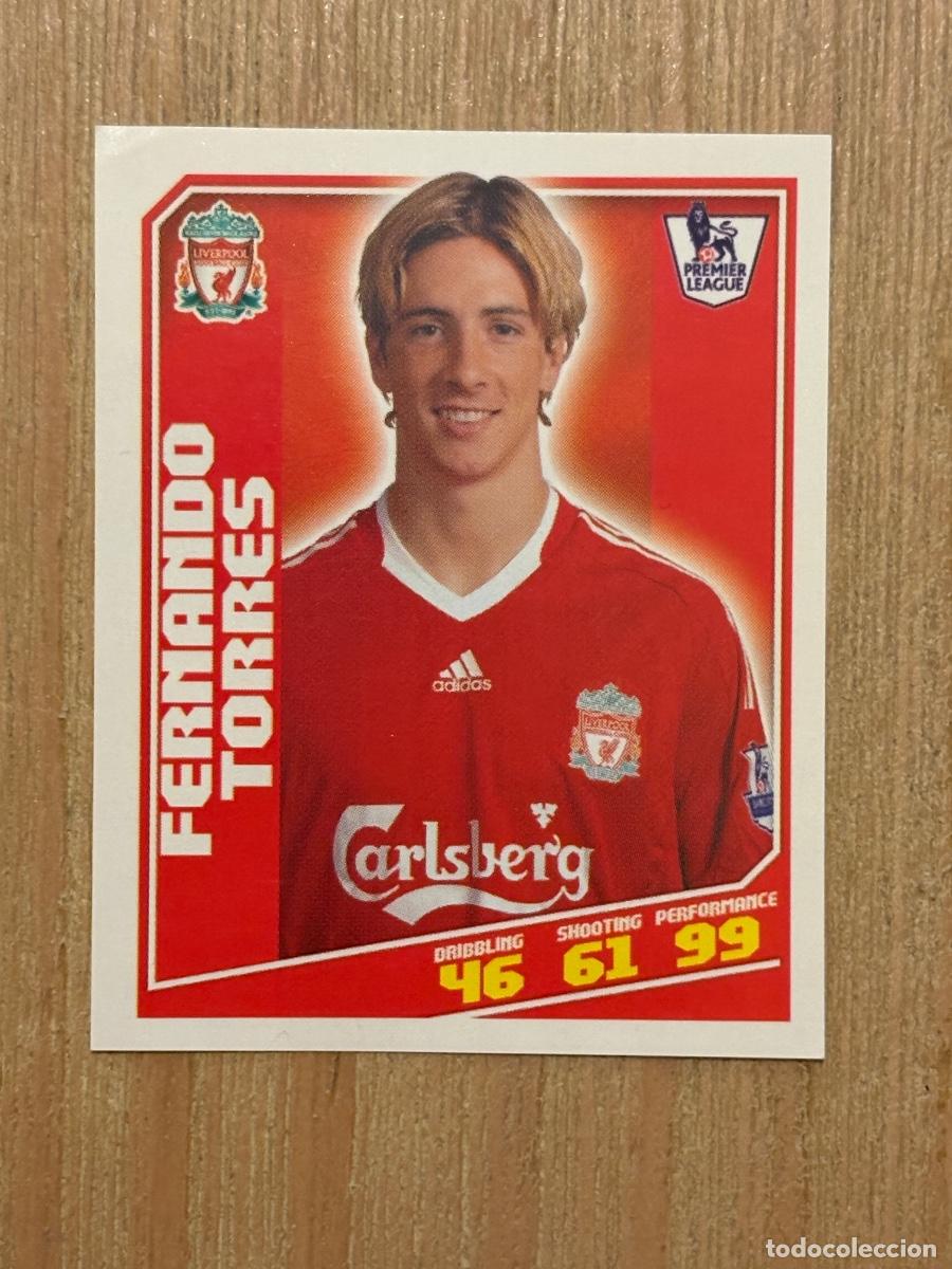 Cromos de f&uacute;tbol: 37. CROMO sticker N 191 FERNANDO TORRES 2008-09 08-09 (Liverpool).TOPPS TOTAL FOOTBALL PREMIER