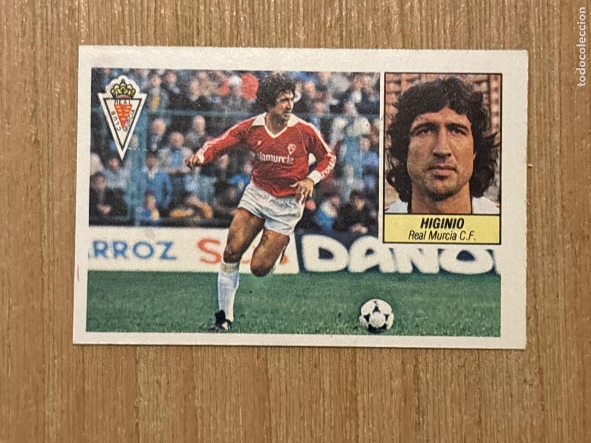 Fu&szlig;ball-Sticker: 37. CROMO DESPEGADO FUTBOL HIGINIO REAL MURCIA ALBUM ESTE LIGA 84-85 1984-85