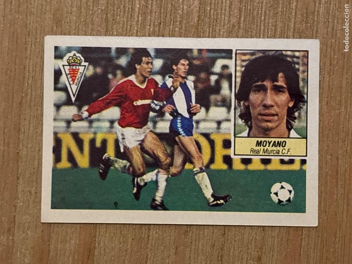 Fu&szlig;ball-Sticker: 37. CROMO DESPEGADO FUTBOL MOYANO REAL MURCIA ALBUM ESTE LIGA 84-85 1984-85